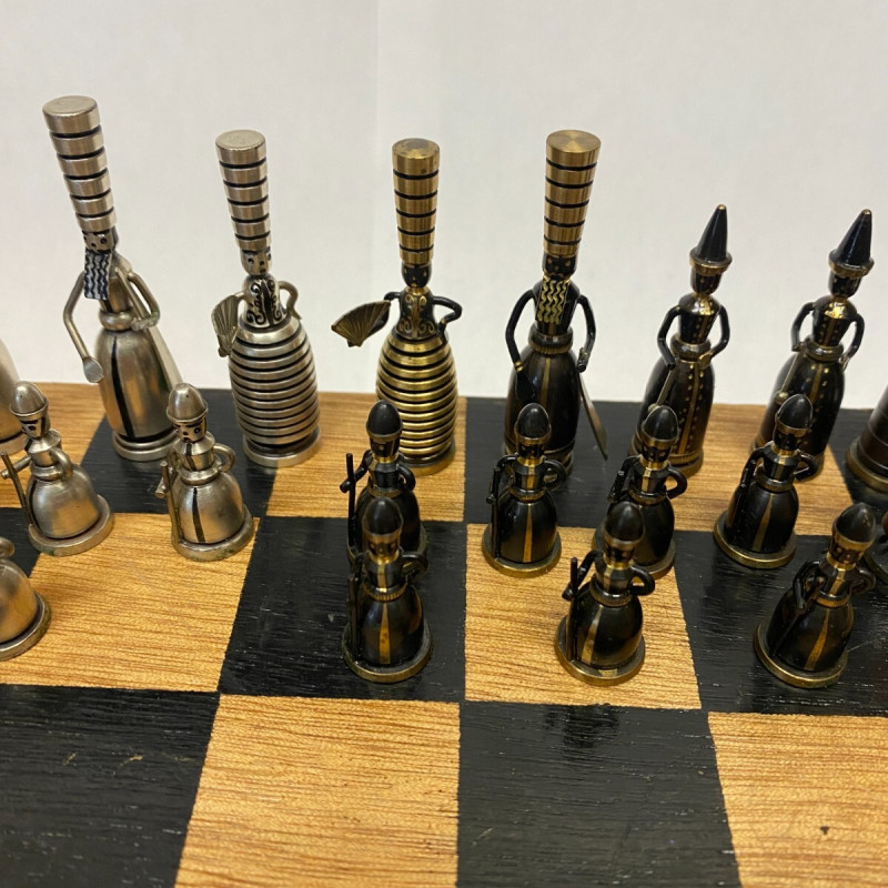 Collection of 31 Vintage Israel by Hans Teppich Artist Judaica Bronze Figurines