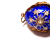 Small Antique Sterling Silver Enamel Egg Pendant (BLUE WITH STARS )