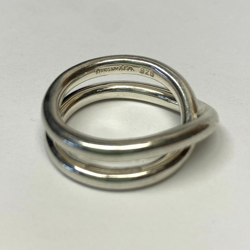 Vintage Tiffany & Co. Paloma Picasso Le Circle Crossover Band Ring Size 6.5 Y2K