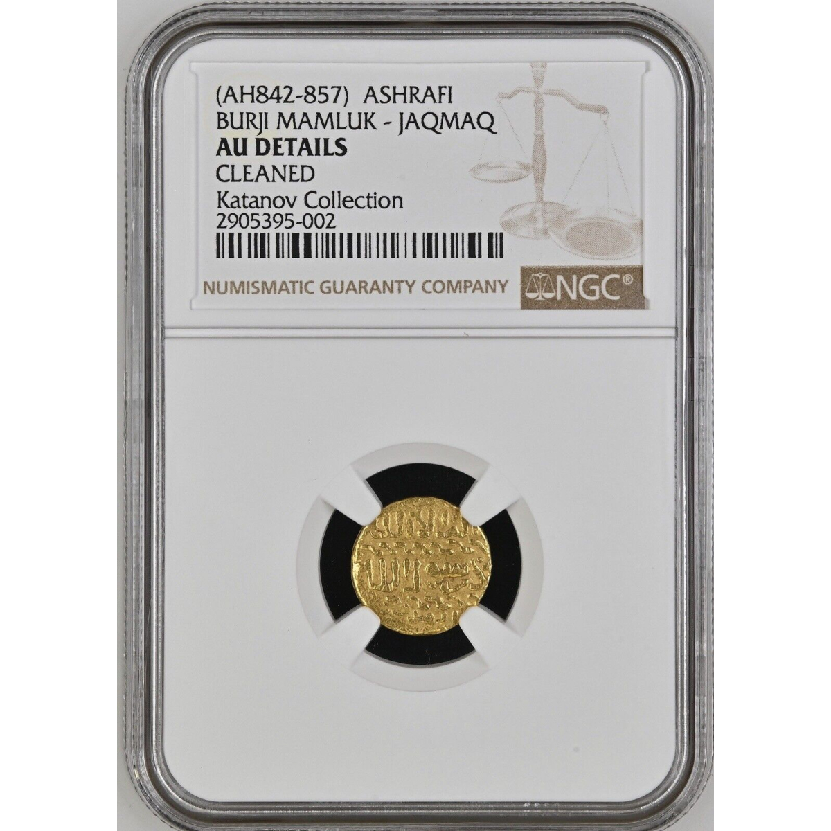 AH842-857 BURJI MAMLUK - JAQMAQ ASHRAF NGC AU Details