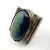 Vintage Israel Sterling Silver Blue Green King Solomon Eilat Stone Cufflinks
