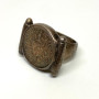 Antique Coin Ring Diez Centavos 1949 Sterling Silver