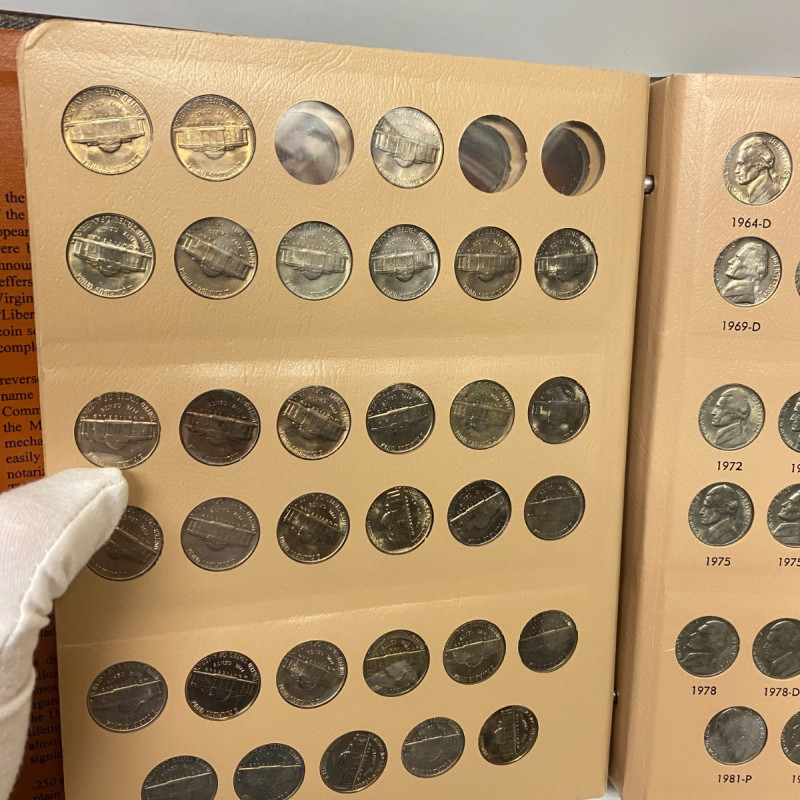 Dansco Album 7113 Jefferson Nickels 1938-1976 Coin Collectors, 158 coins
