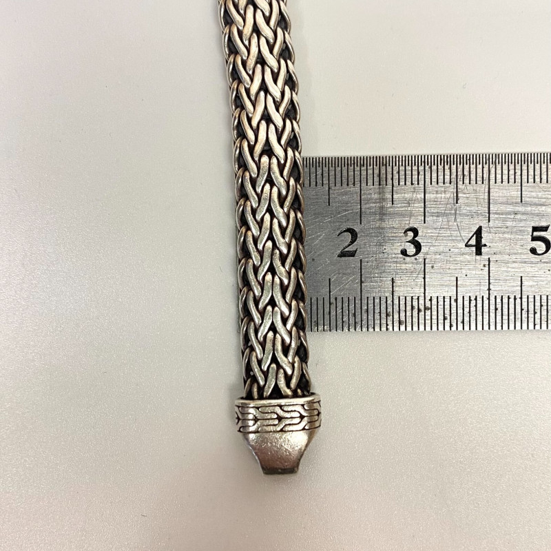 John Hardy Classic Chain Ring Clasp 11 mm, 8.25 in Sterling Silver 925 Bracelet John Hardy Classic Chain Ring Clasp 11 mm, 8.25 in Sterling Silver 925 Bracelet