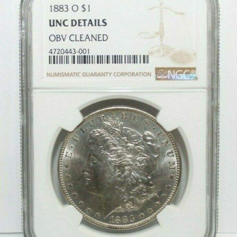 Set Of 3 Morgan Silver $1 Dollar 1882 1883 1884 O Coins