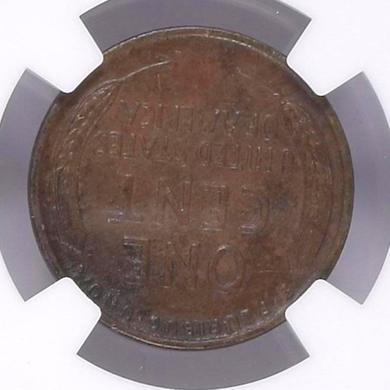 NGC 1917 1C LINCOLN CENTS,WHEAT REVERSE AU DETAILS ENVIRONMENTAL DAMAGE 