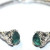 Gabriel & Co Sterling Silver And Steel Bangle S294719 With Green Carved Stone Gabriel & Co Sterling Silver And Steel Bangle S294719 With Green Carved Stone