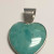925 SS Heart Turquoise Center Stone Necklace Pendent Made in China 925 SS Heart Turquoise Center Stone Necklace Pendent Made in China