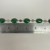 GREEN JADE STONE 925 STERLING SILVER LINK CHAIN BRACELET 7" GREEN JADE STONE 925 STERLING SILVER LINK CHAIN BRACELET 7"