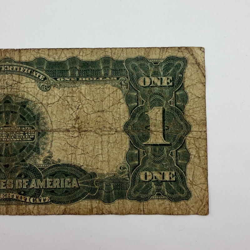 1899 $1 Large Silver Certificate Black Eagle Blue Seal, Serial N54143419A Dallas