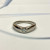 Tiffany & Co Platinum Elsa Peretti Curved 0.18ct Diamond Ring Band Sz 6.5 Tiffany & Co Platinum Elsa Peretti Curved 0.18ct Diamond Ring Band Sz 6.5