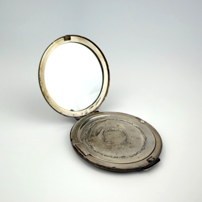 Vintage Sterling Silver Ladies Mirrored Compact Mexico Signed Diana