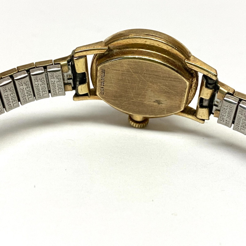 Longines Ladies 10k Gold Filled Case & Band, Mechanical Wind Up Watch, Working