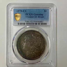 1878-CC PCGS Genuine S1 Cleaned-AU Detail Coin