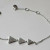 Shashi Sterling Silver Triangular Shaped Studded Bracelet Shashi Sterling Silver Triangular Shaped Studded Bracelet