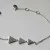 Shashi Sterling Silver Triangular Shaped Studded Bracelet 
