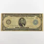 1914 $5 Large Size Silver Certificate Blue Seal - Serial B34186256D New York 2-B