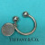 Vintage Tiffany & Co. Sterling Silver Key Chain Ring Round Charm No Box Pouch Vintage Tiffany & Co. Sterling Silver Key Chain Ring Round Charm No Box Pouch