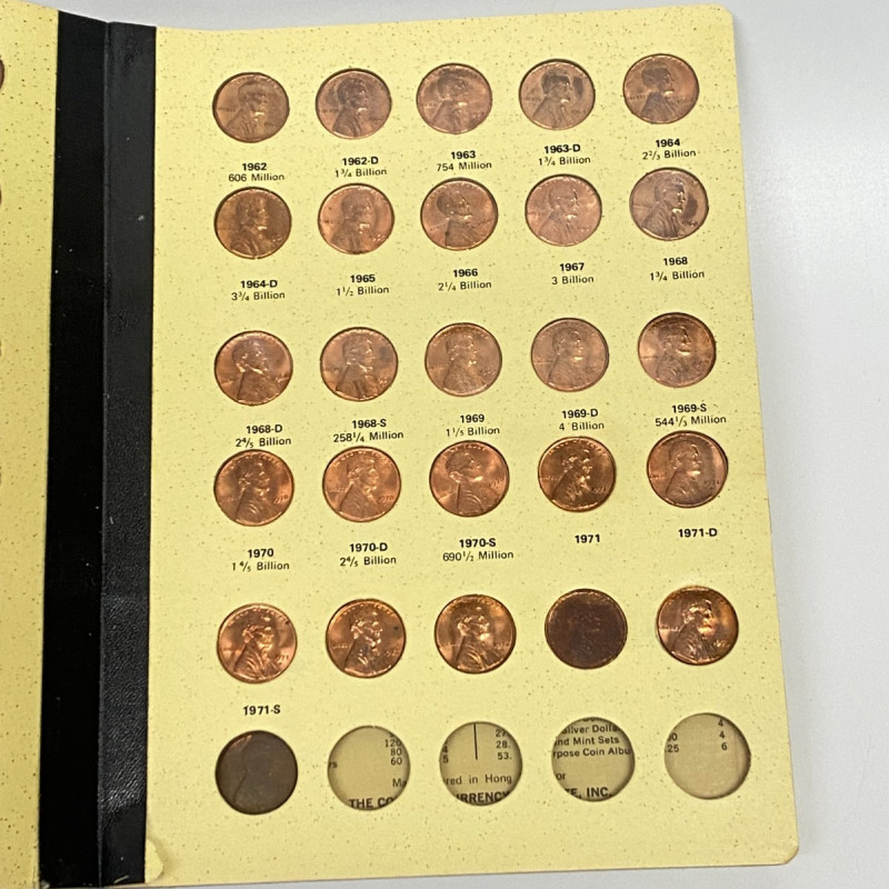 Library of Coins Lincoln Cent Album Vol-3 With 85 Brilliant Uncirculated Cents