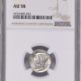 NGC AU 58 10 C 1936 D SILVER MERCURY DIMES NGC AU 58 10 C 1936 D SILVER MERCURY DIMES