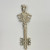 Justin Davis Sterling Silver Key Pendant with Crown and Skull Design, 3 inches Justin Davis Sterling Silver Key Pendant with Crown and Skull Design, 3 inches