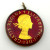Vintage Half Crown Enamelled Coin Pendant 1958 Queen Elizabeth