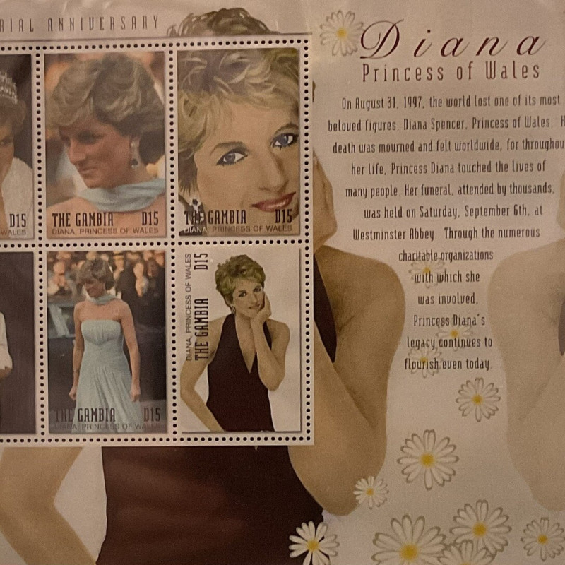 GAMBIA Princess Diana MNH sheetlet