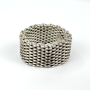 Tiffany & Co. Somerset Mesh Weave Ring in Sterling Silver Unisex Size 6