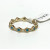 Shashi Gold Toned Ring with Blue stones, size 6 Shashi Gold Toned Ring with Blue stones, size 6