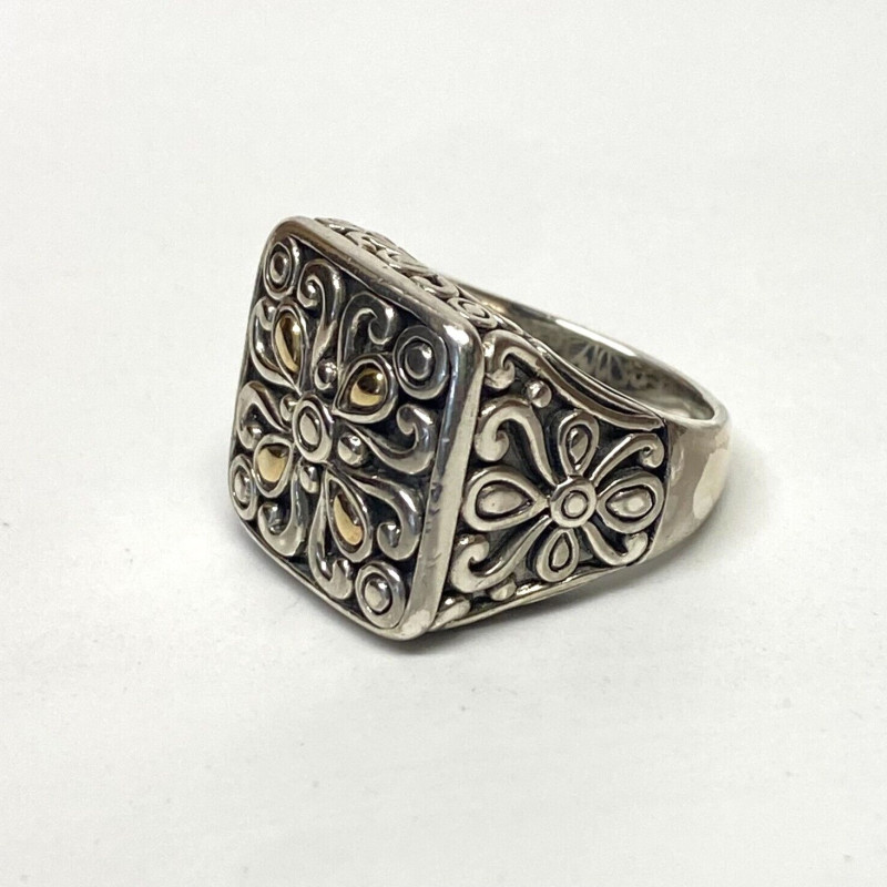 ANGELA BY JOHN HARDY STERLING SILVER 14K GOLD RING ANGELA BY JOHN HARDY STERLING SILVER 14K GOLD RING