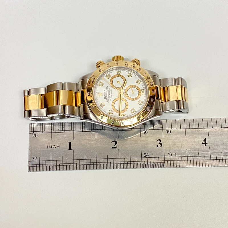 Pre-Owned Rolex Daytona 40mm 2 tone 18k Yellow Gold Watch 116523, 18k Gold Beze