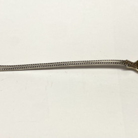 1899 Decorative Slotted Sterling Silver Serving 8 1/2 ''Spoon 