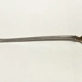 1899 Decorative Slotted Sterling Silver Serving 8 1/2 ''Spoon 