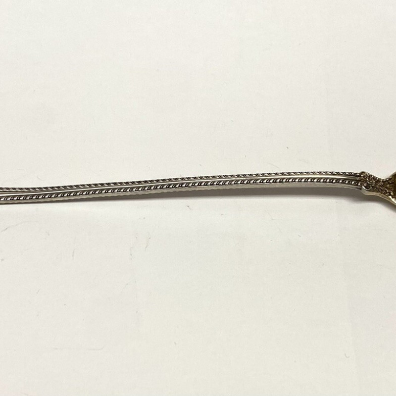 1899 Decorative Slotted Sterling Silver Serving 8 1/2 ''Spoon 1899 Decorative Slotted Sterling Silver Serving 8 1/2 ''Spoon