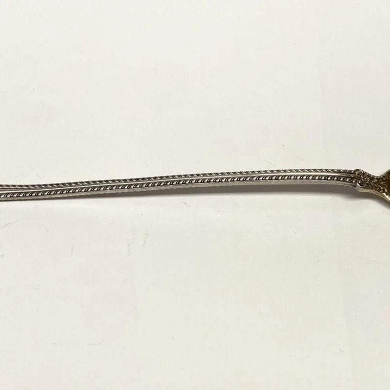 1899 Decorative Slotted Sterling Silver Serving 8 1/2 ''Spoon 
