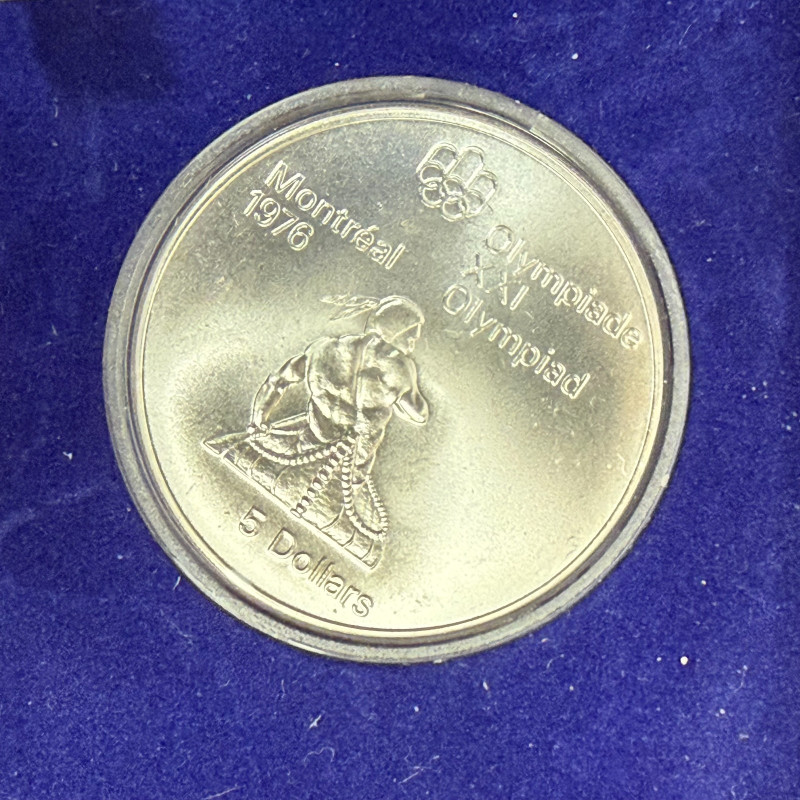 1976 Montreal Olympics Series III Les Premiers Sports Canadiens 4-Coin Silver Se