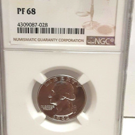 NGC 1962 George Washington 25c PF 68 Mint Coin