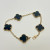 Van Cleef & Arpels Vintage Alhambra bracelet, 5 motifs, Black Onyx