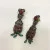 Antique Handmade Necklace and Earrings Diamond Tourmaline Ruby Emerald Sapphire