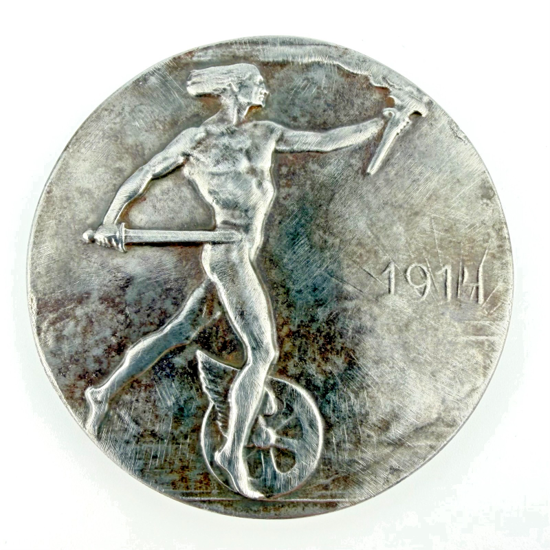 1914 iron medal commemorating Paul Von Breitenbach and railways across Germany