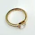 Pandora Timeless Elegance Square Sparkle Halo Ring Gold Plated Clear Stone CZ