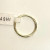 Shashi Gold Tone Blue Stone Thin Ring Size 8