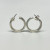 Authentic PANDORA 925 Organically Shaped 18.2mm Hoop Earrings Authentic PANDORA 925 Organically Shaped 18.2mm Hoop Earrings