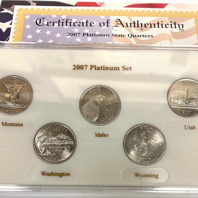 2007 Platinum Edition Commemorative Uncirculated State Quarter Collection