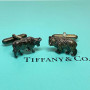 Tiffany & Co. Sterling Silver Bull Bear Cufflinks