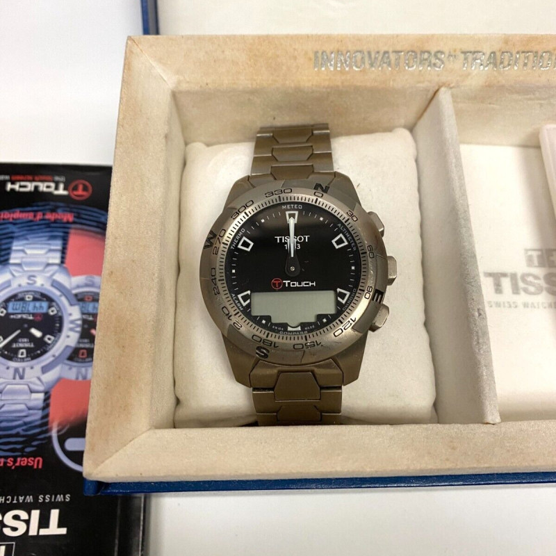 Tissot T Touch T047420A Titanium Swiss Made Smart Watch Full Pack