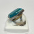 Vintage DTR China Blue Turquoise, Silver 925 Ring, Size 9 Vintage DTR China Blue Turquoise, Silver 925 Ring, Size 9