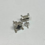 Sterling Silver Cross Diamond &  Black Diamond Woman's Earrings