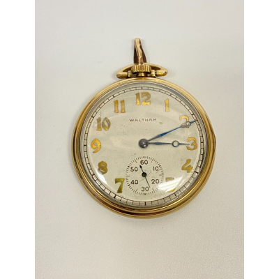 Vintage Waltham 17 Jewels 10kt Gold Rolled Pocket Watch. Keystone Victory Vintage Waltham 17 Jewels 10kt Gold Rolled Pocket Watch. Keystone Victory