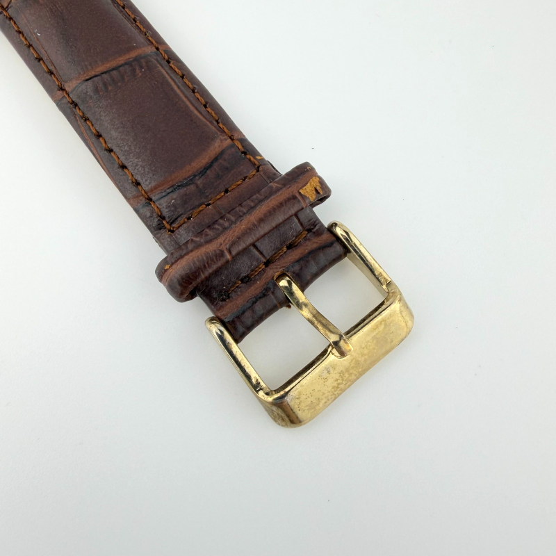Vintage Genova Swiss Antimagnetic Mechanical Watch Silver Tone Working